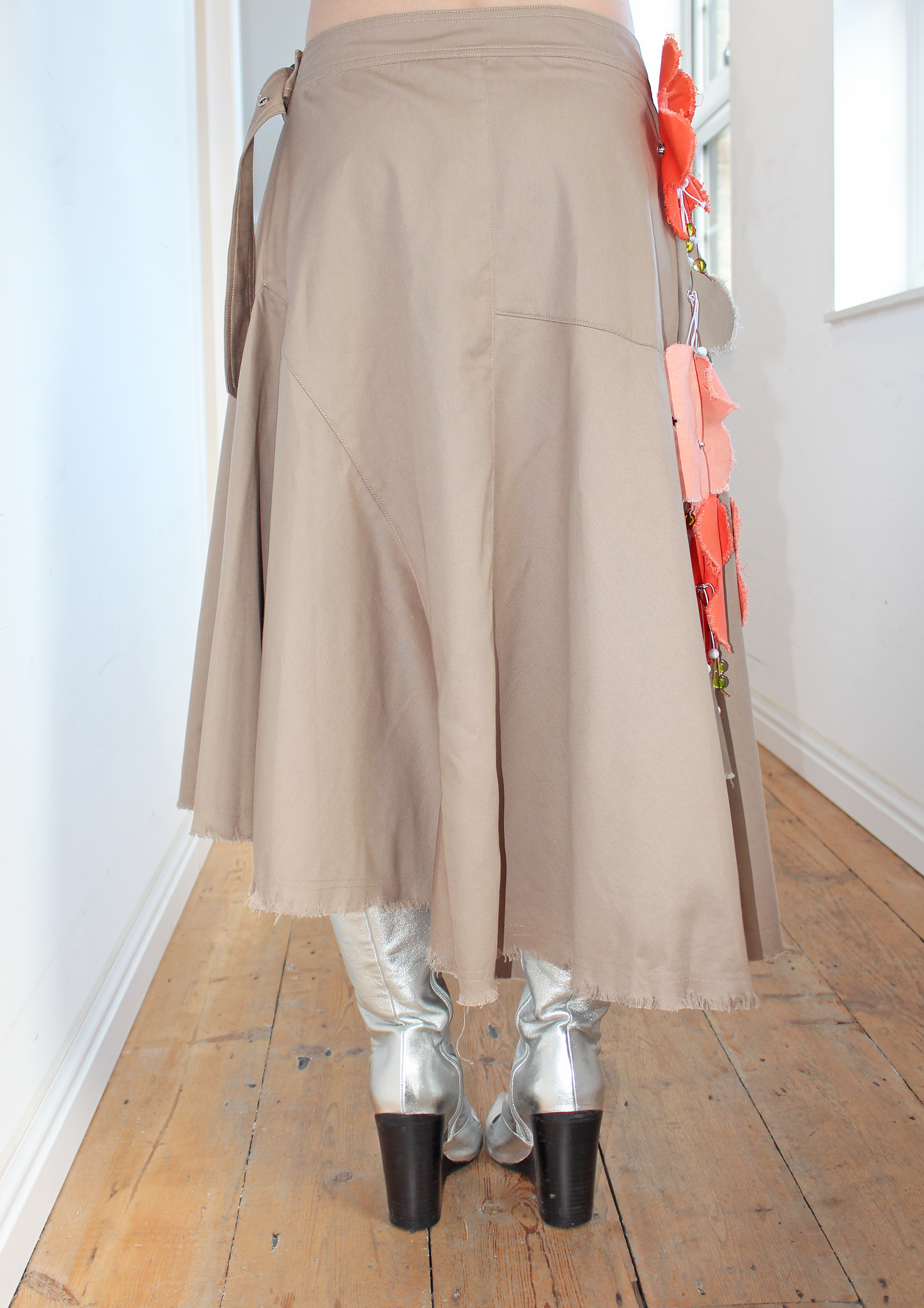 Beige Jigsaw Skirt ( ready to ship )