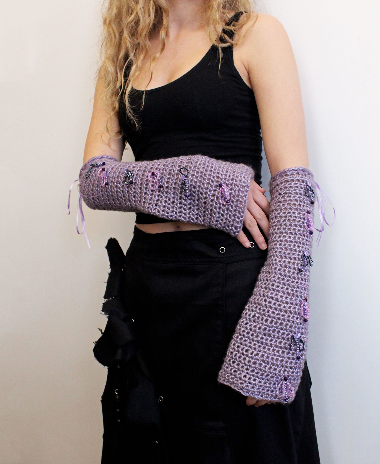 Lilac Armwarmers - Bazaare