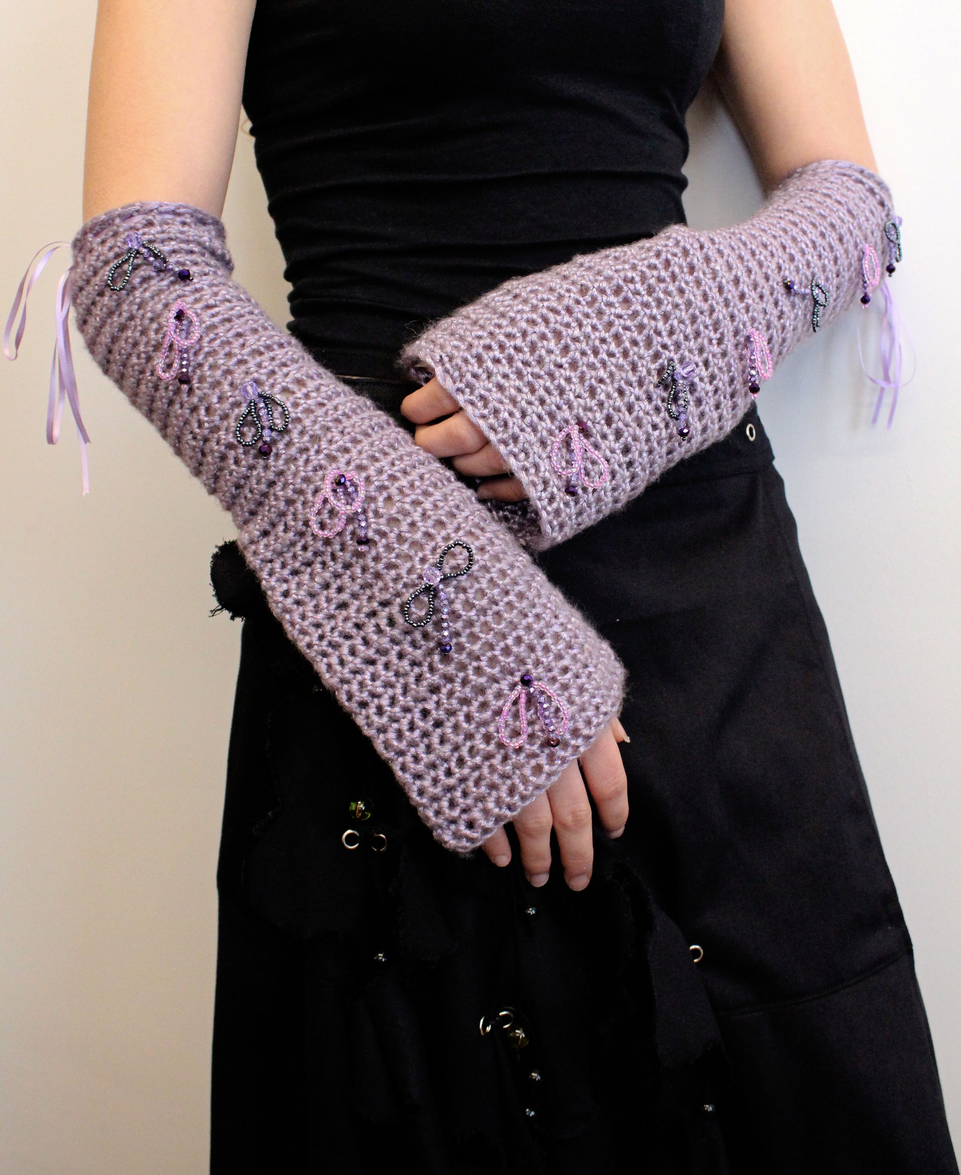 Lilac Armwarmers - Bazaare