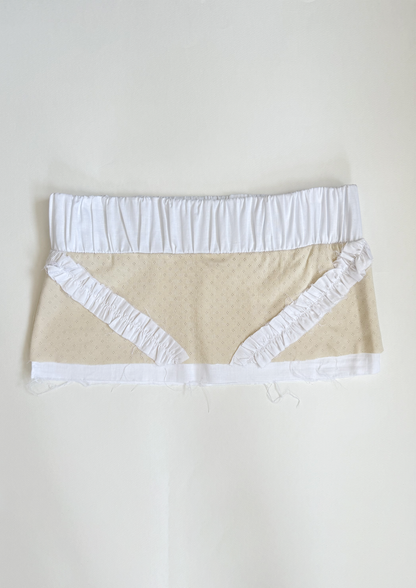 Beige Pointelle Skirt