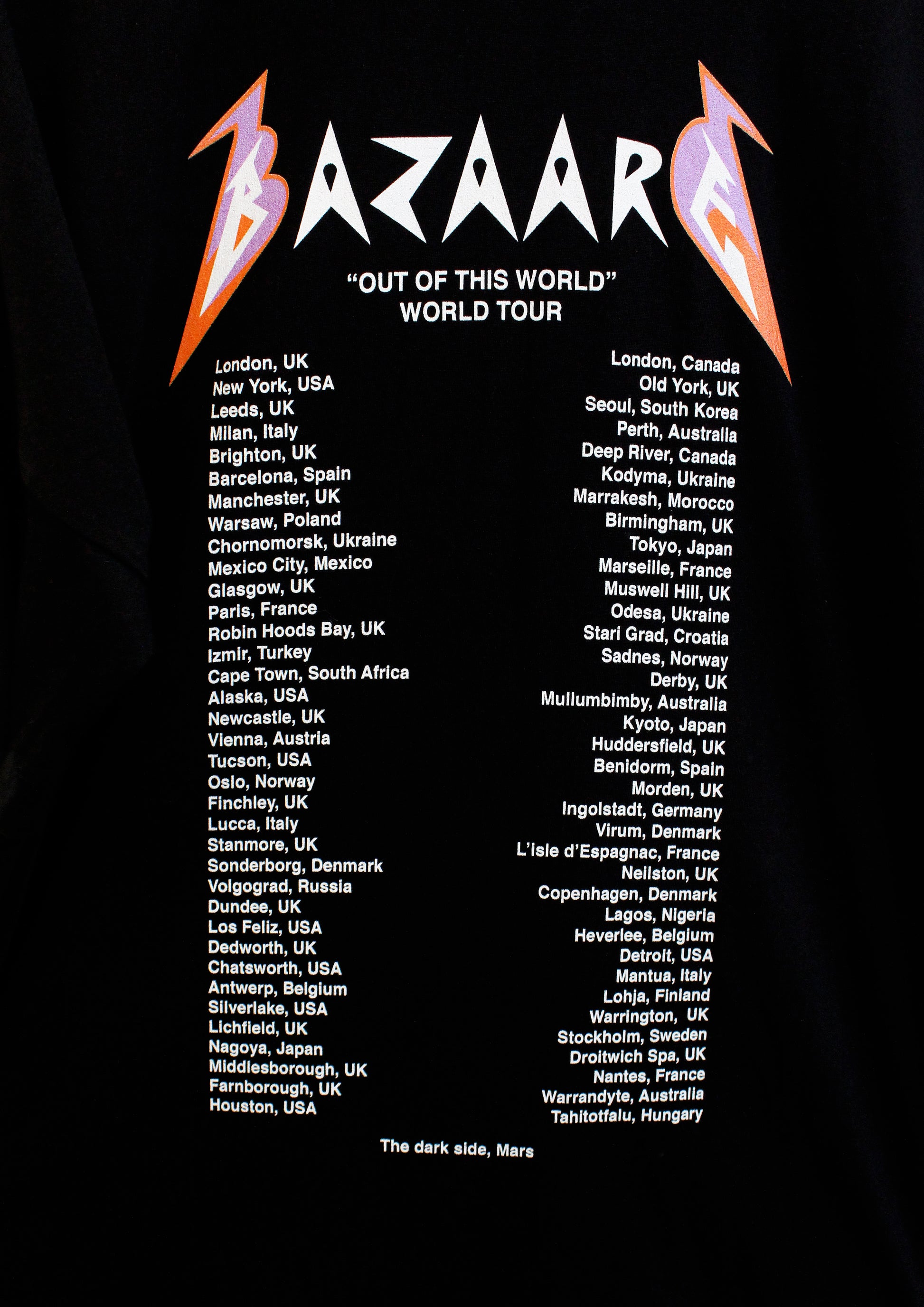Out Of This World Tour Tee - Bazaare